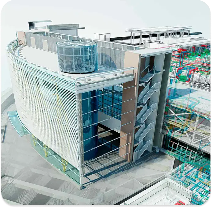 3D Drafting Tips - 3D model with tips overlay for construction efficiency.